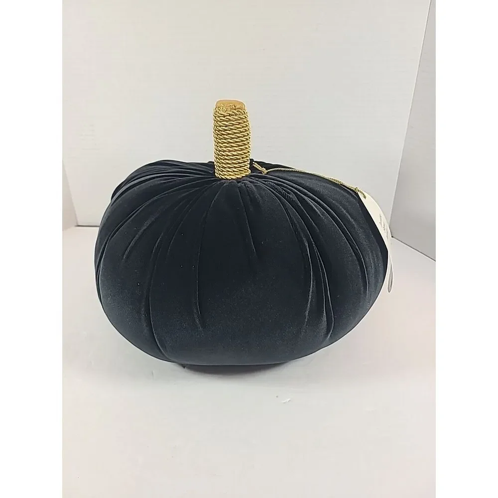 Shaped Velvet‎ Pumpkin Black - Threshold: Halloween Novelty Plush Throw Pillow